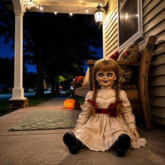 Possessed Walking Doll | Wireless Remote Creepy Horror Prop for Halloween Haunted House Escape Room Jump Scare Decor