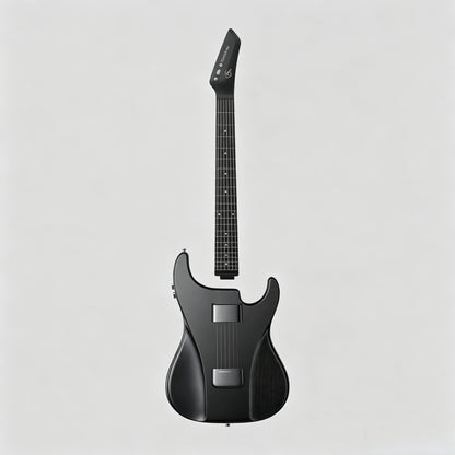 ⏰Limited-Time Sale⚡✨🎸Silent No-Sore-Finger Smart Travel Guitar Black & White for Beginners & Band✨