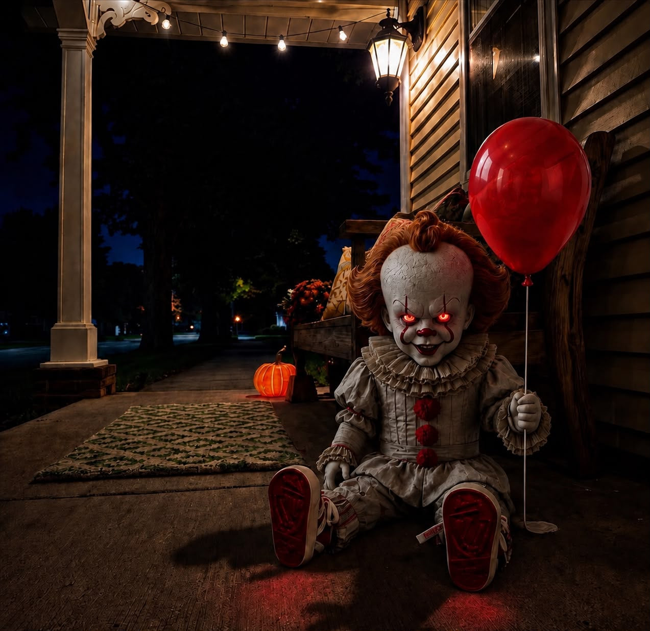 Possessed Walking Doll | Wireless Remote Creepy Horror Prop for Halloween Haunted House Escape Room Jump Scare Decor