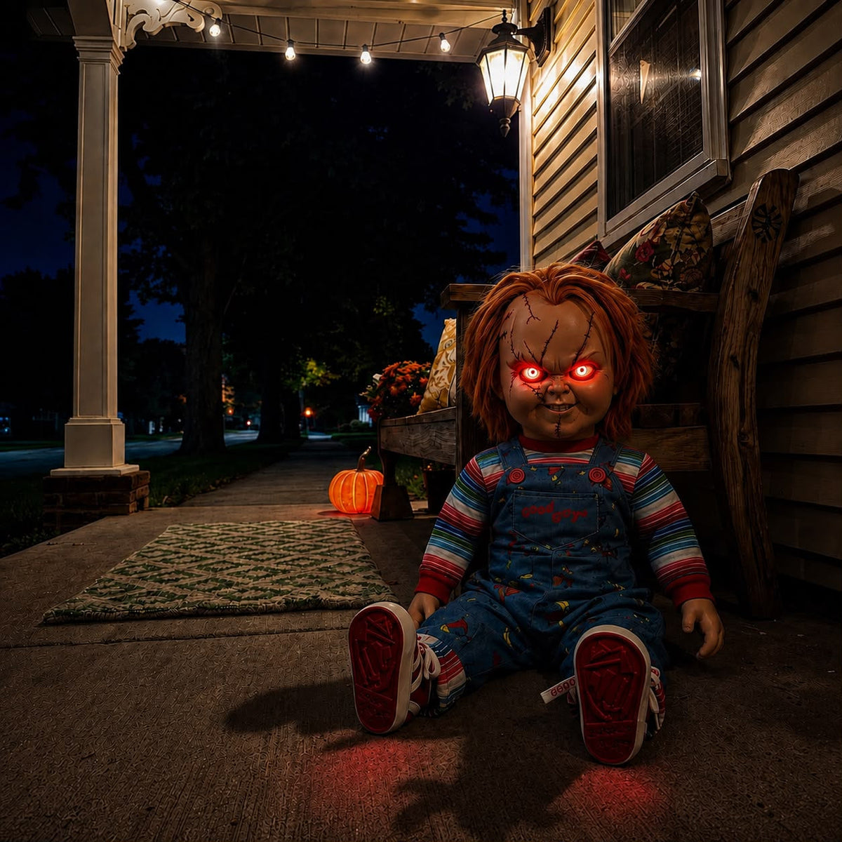 Possessed Walking Doll | Wireless Remote Creepy Horror Prop for Halloween Haunted House Escape Room Jump Scare Decor