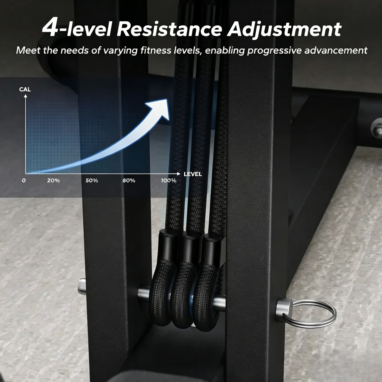 🏋️ Adjustable Deep Squat Machine | 3-in-1 Glutes Abs Leg Trainer, Low-Impact Home Gym Equipment for Full Body Workout
