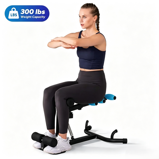 🏋️ Adjustable Deep Squat Machine | 3-in-1 Glutes Abs Leg Trainer, Low-Impact Home Gym Equipment for Full Body Workout